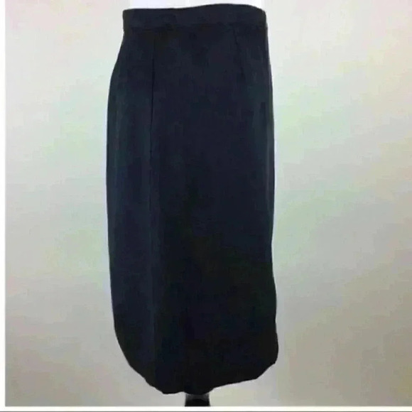 Christopher Banks Skirt 6 Faux Suede Side Buttons - Picture 3 of 8